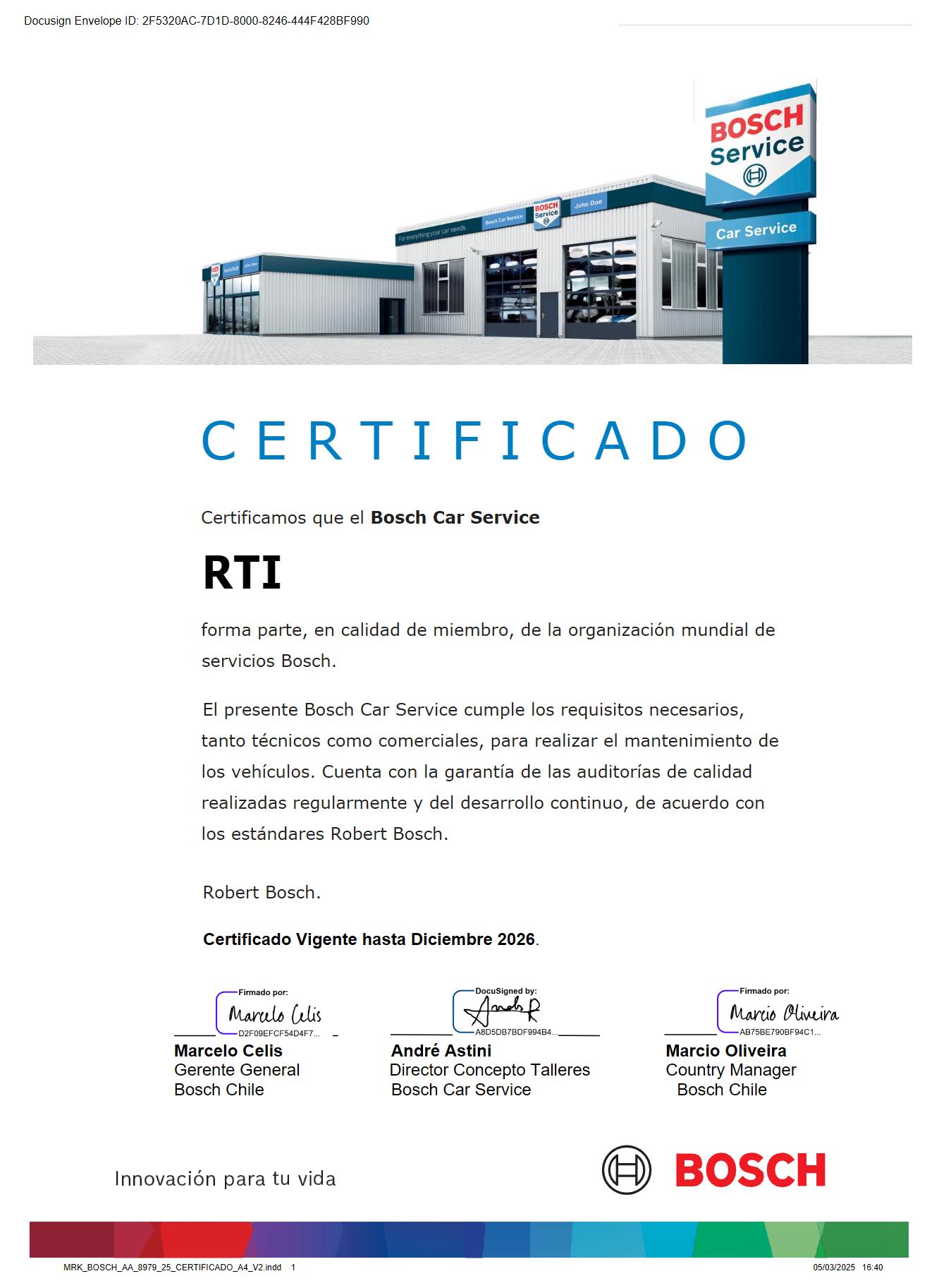 RTI bosh car service